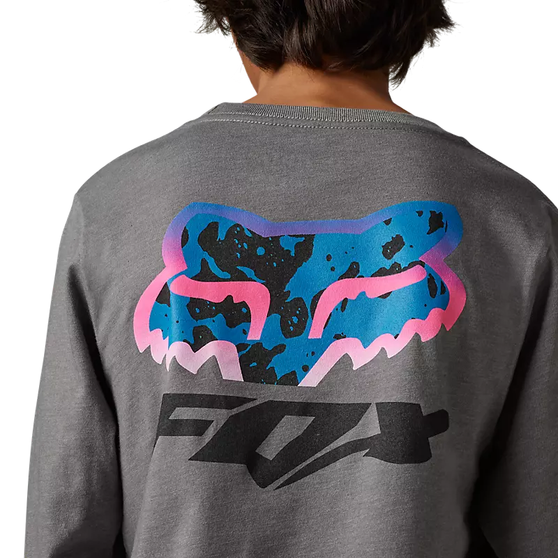 FOX Polera Lifestyle Niño Morphic Manga Larga Gris - Rideshop