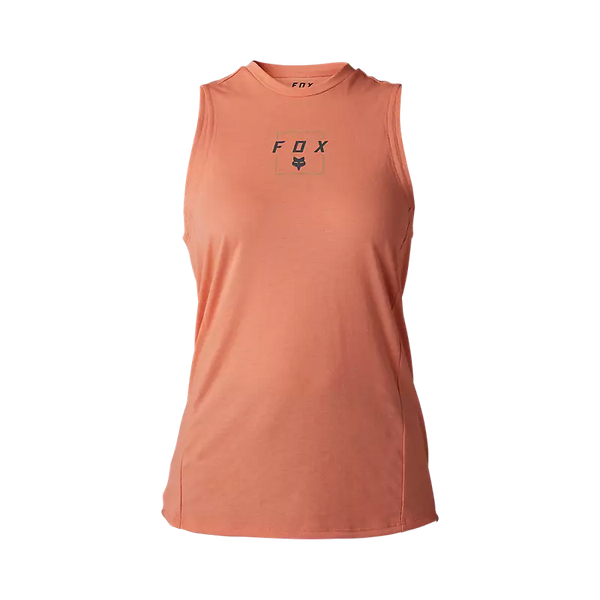 FOX Polera Bicicleta Mujer Ranger Drirelease® Sin Mangas Salmon - Rideshop