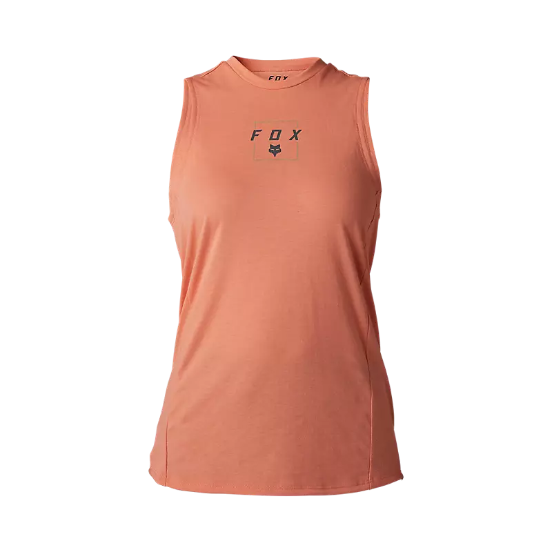 FOX Polera Bicicleta Mujer Ranger Drirelease® Sin Mangas Salmon - Rideshop