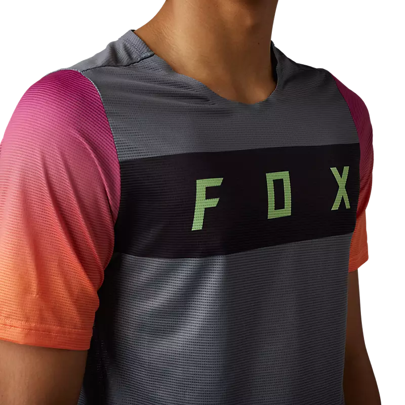 FOX Polera Bicicleta Flexair Arcadia Gris - Rideshop