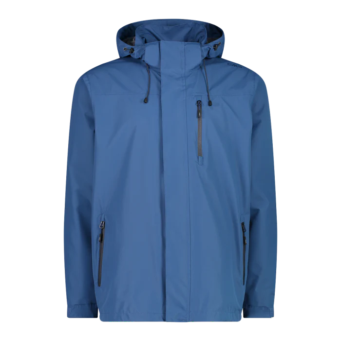 Chaqueta Hombre Impermeable con Gorro Desmontable Campagnolo Dusty Blue