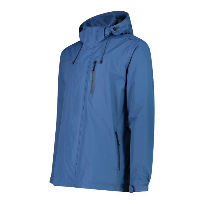 Chaqueta Hombre Impermeable con Gorro Desmontable Campagnolo Dusty Blue