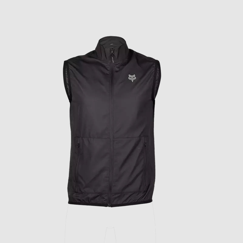 Chaqueta Cortavientos Bicicleta Ranger Sin Mangas Negro Fox - Rideshop