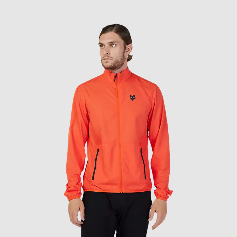 Chaqueta Cortavientos Bicicleta Ranger Naranjo Fox - Rideshop