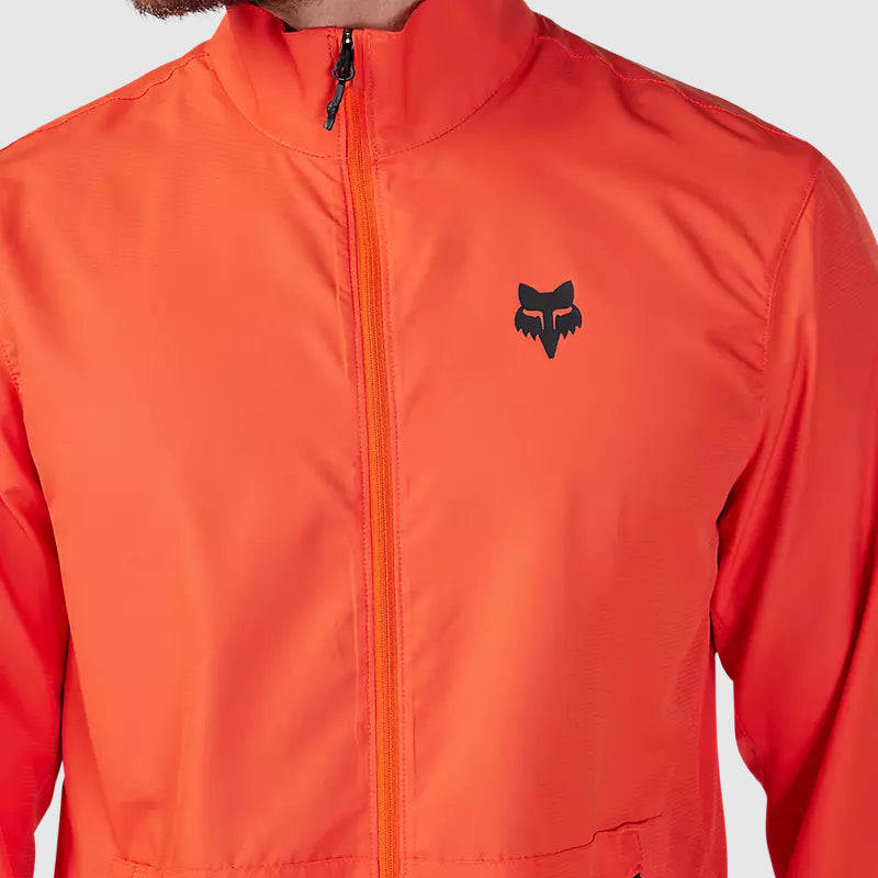 Chaqueta Cortavientos Bicicleta Ranger Naranjo Fox - Rideshop