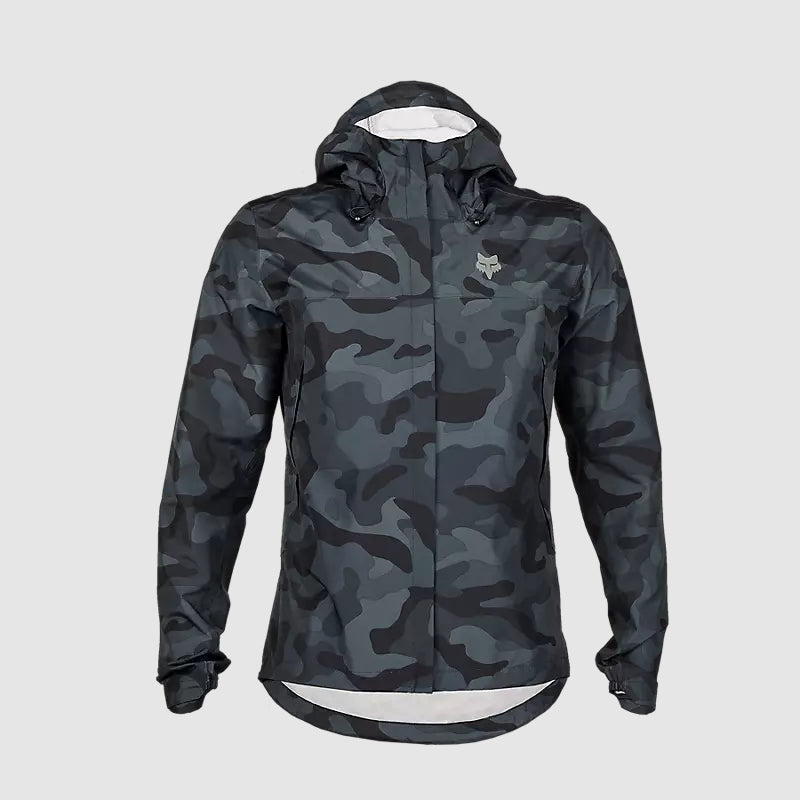 Chaqueta Bicicleta Impermeable Ranger Camo Negro Fox - Rideshop