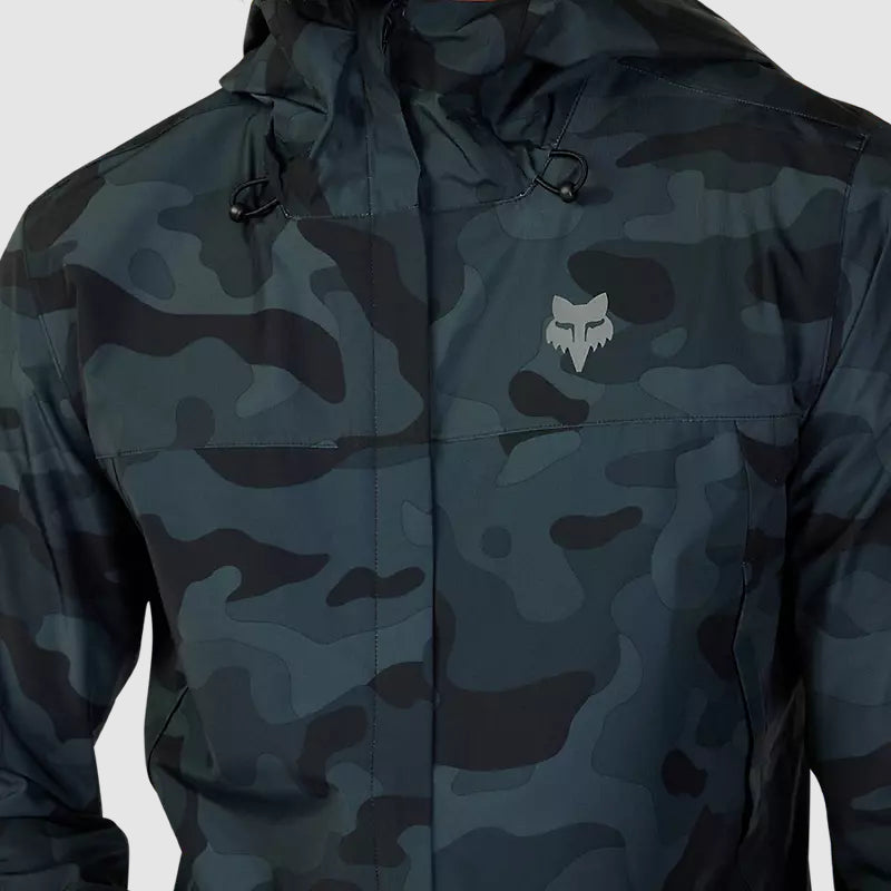 Chaqueta Bicicleta Impermeable Ranger Camo Negro Fox - Rideshop