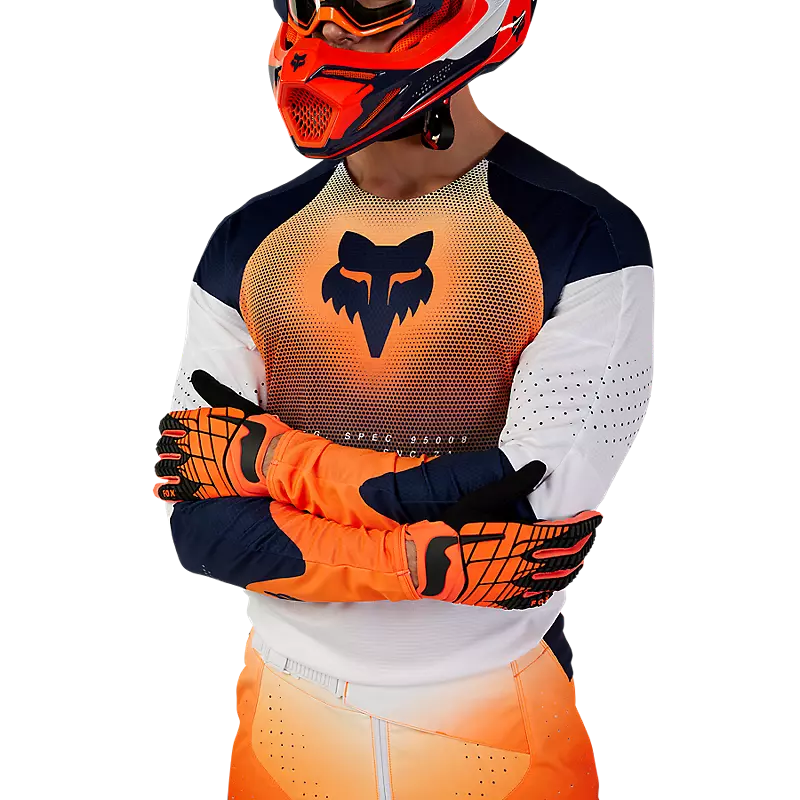 FOX Polera Moto 360 Revise Azul Marino/Naranjo - Rideshop