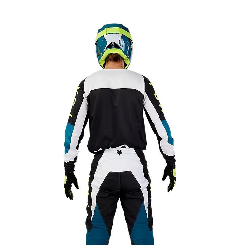 FOX Polera Moto 180 Nitro Azul/Amarillo - Rideshop