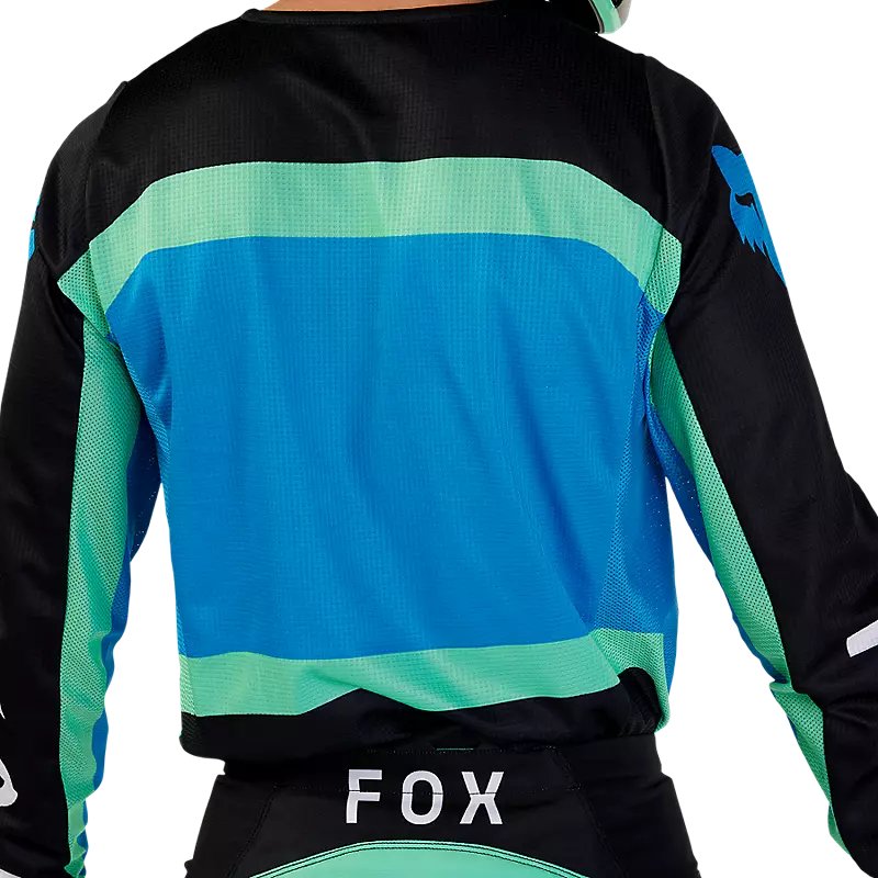 FOX Polera Moto 180 Ballast Negro/Azul - Rideshop