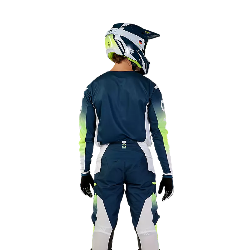 FOX Polera Moto 180 Flora Azul Petroleo - Rideshop