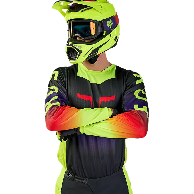 FOX Polera Moto 180 Flora Gris Oscuro - Rideshop