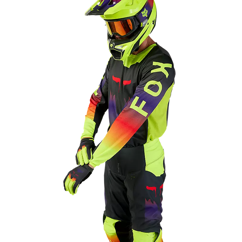 FOX Polera Moto 180 Flora Gris Oscuro - Rideshop