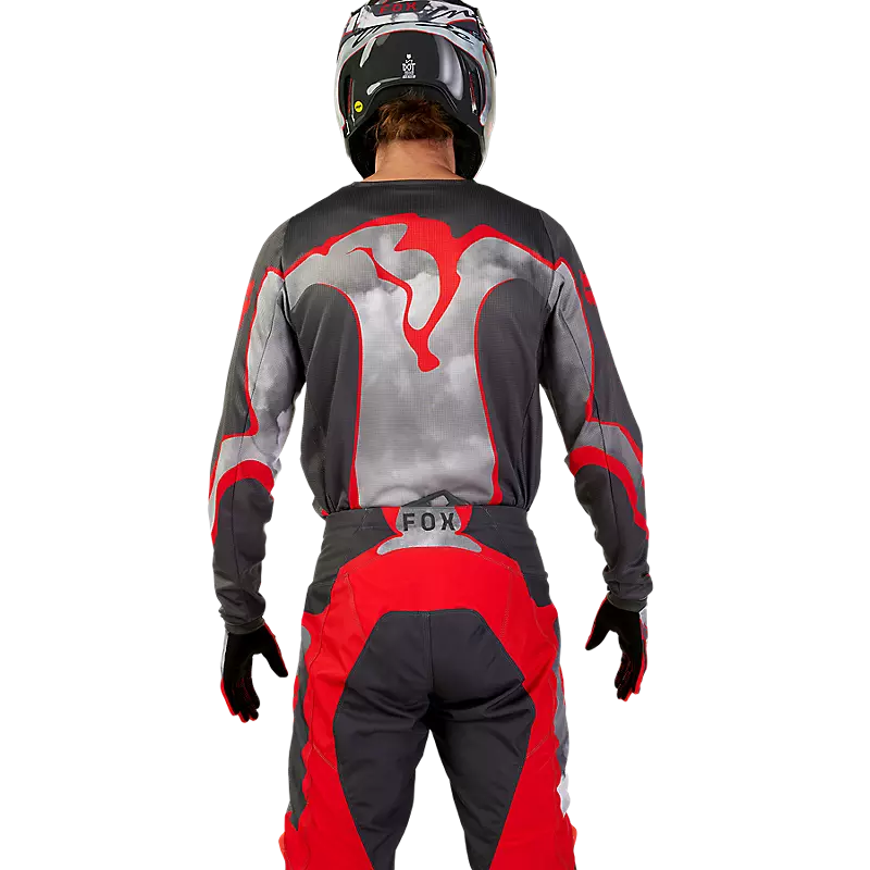 FOX Polera Moto 180 Atlas Gris/Rojo - Rideshop