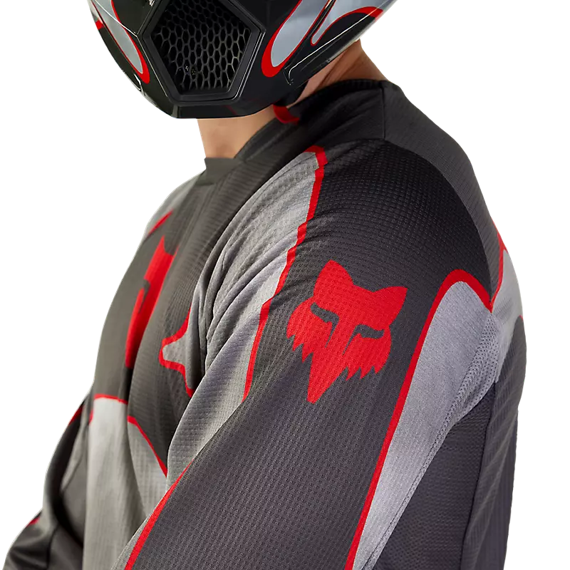 FOX Polera Moto 180 Atlas Gris/Rojo - Rideshop