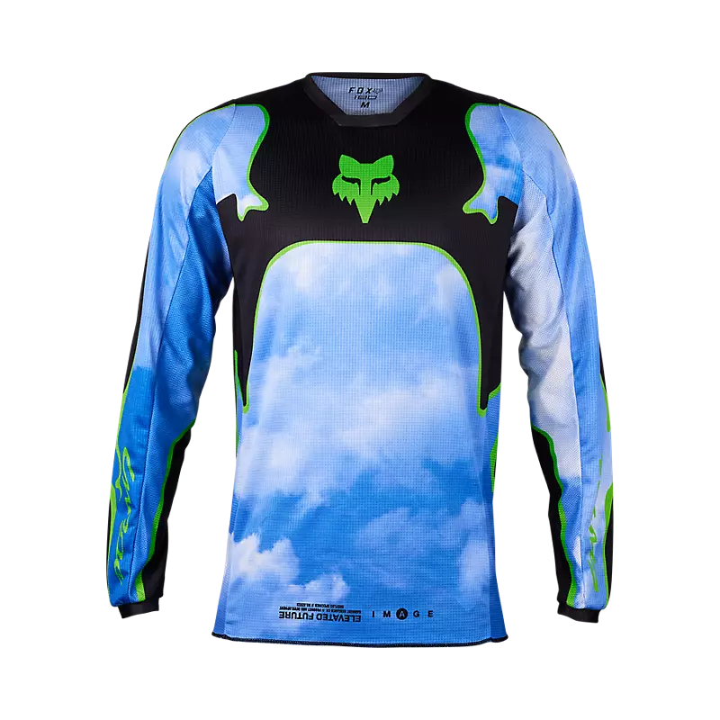 FOX Polera Moto 180 Atlas Celeste/Verde - Rideshop