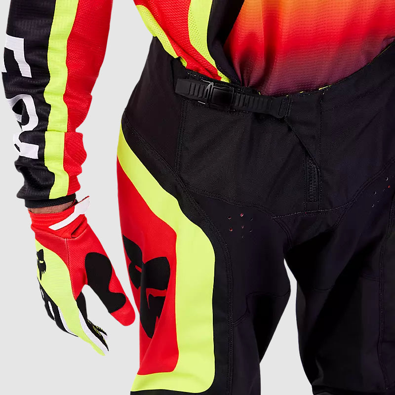 Pantalon Moto 180 Ballast Rojo/Amarillo Fox - Rideshop