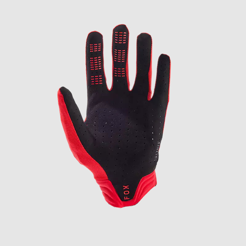 Guantes Moto Airline Rojo Fluor Fox - Rideshop