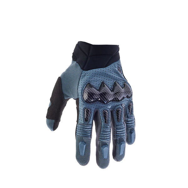 Guantes Moto Bomber Azul Acero Fox - Rideshop