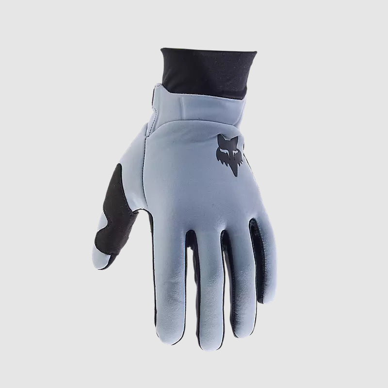 Guantes Moto Defend Thermo Gris Azulado Fox - Rideshop