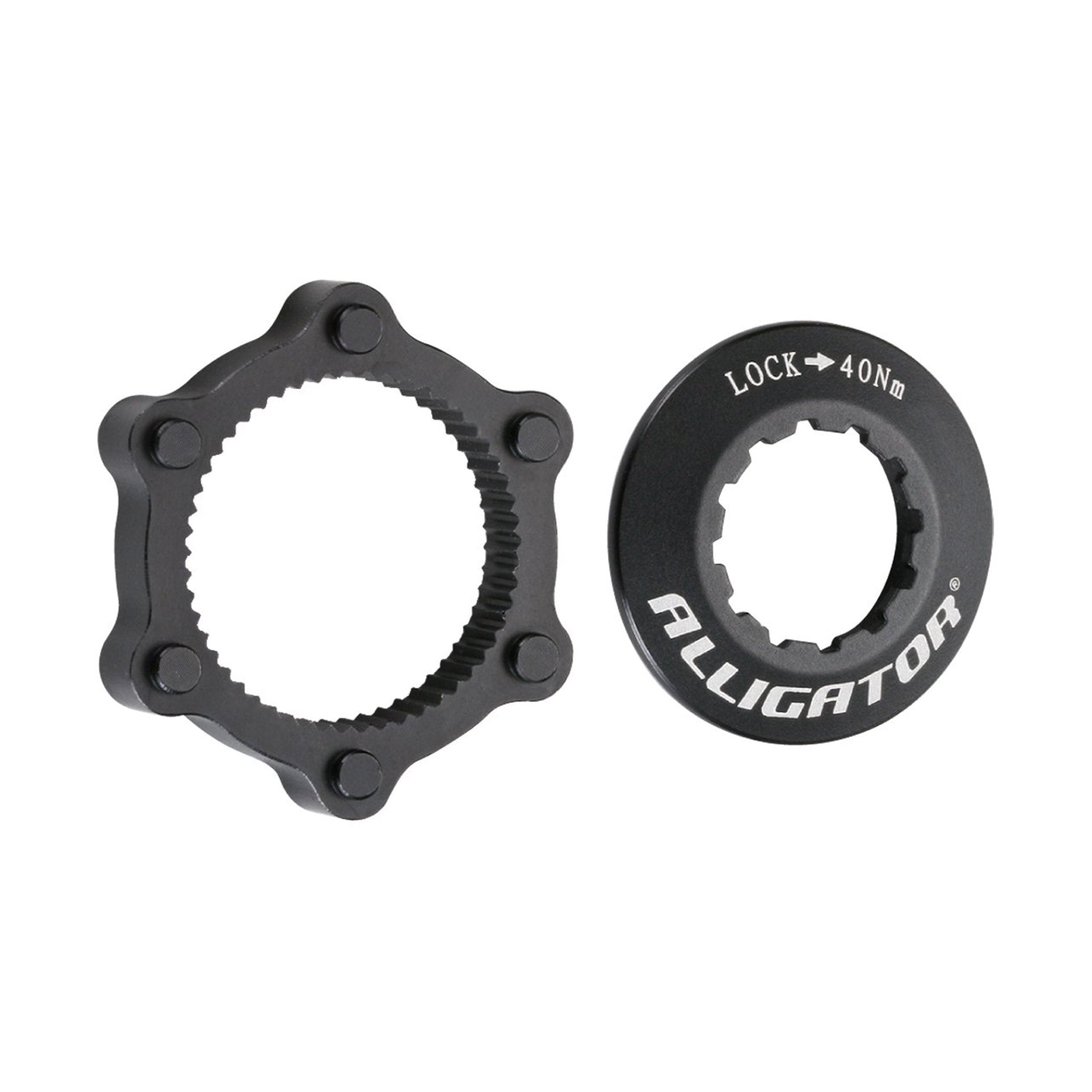 Adaptador Center Lock Alligator HK-CLA01 | Negro - Rideshop