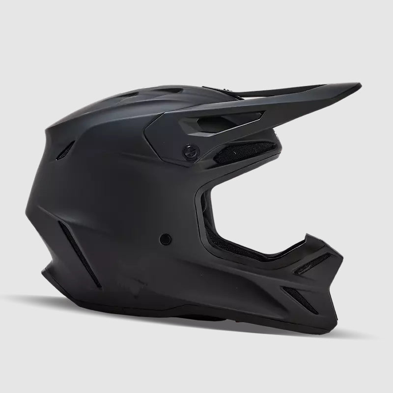 Casco Moto V3 Solid Negro Matte Fox - Rideshop