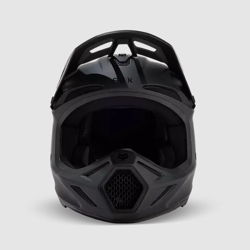 Casco Moto V3 Solid Negro Matte Fox - Rideshop