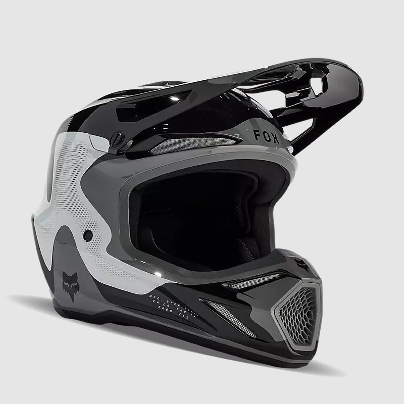 Casco Moto V3 Revise Negro/Gris Fox - Rideshop