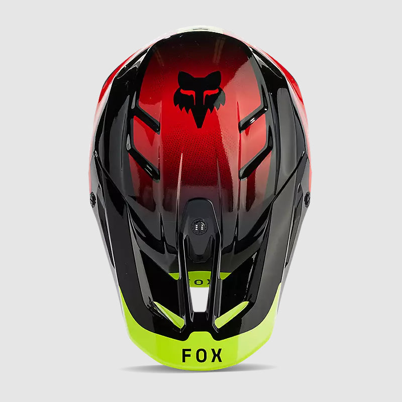 Casco Moto Fox V3 Revise Rojo/Amarillo - Rideshop