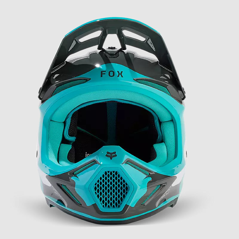 Casco Moto V3 Revise Celeste Fox - Rideshop