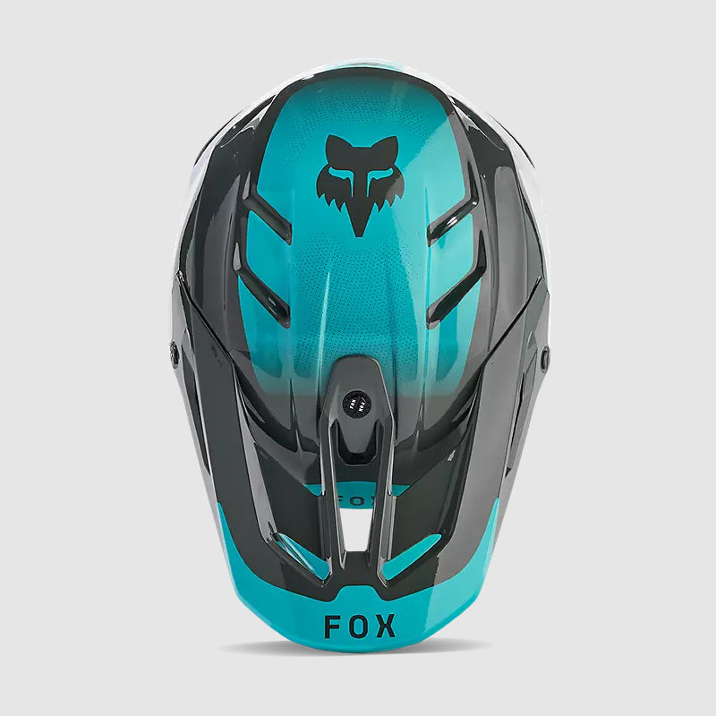 Casco Moto V3 Revise Celeste Fox - Rideshop