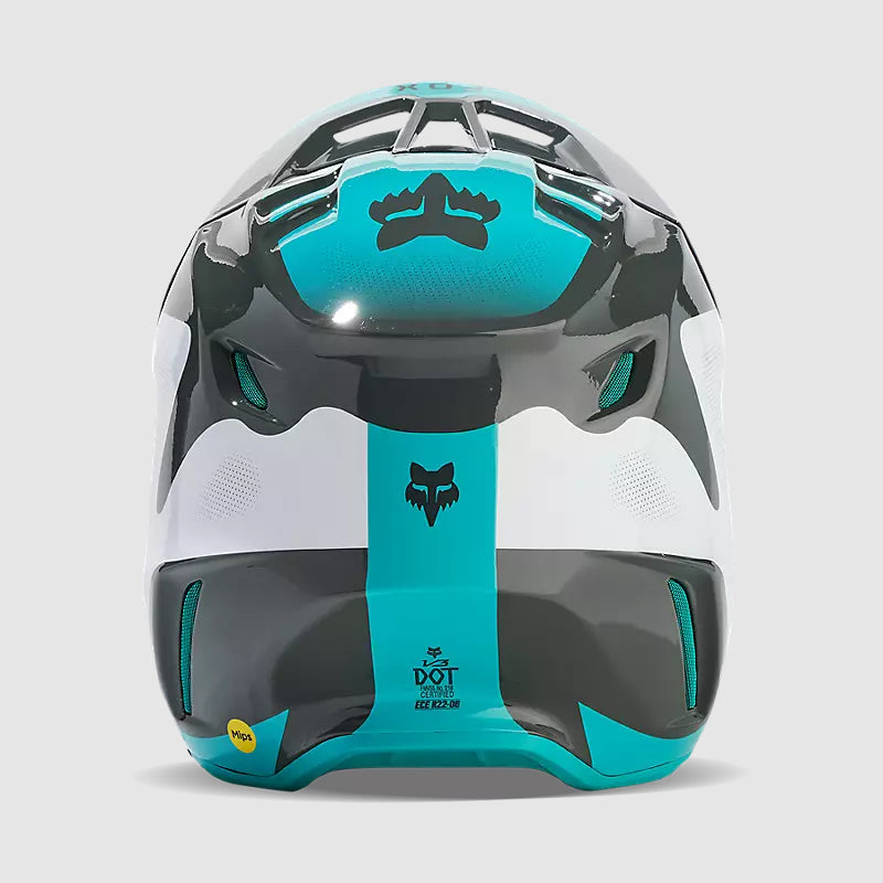 Casco Moto V3 Revise Celeste Fox - Rideshop