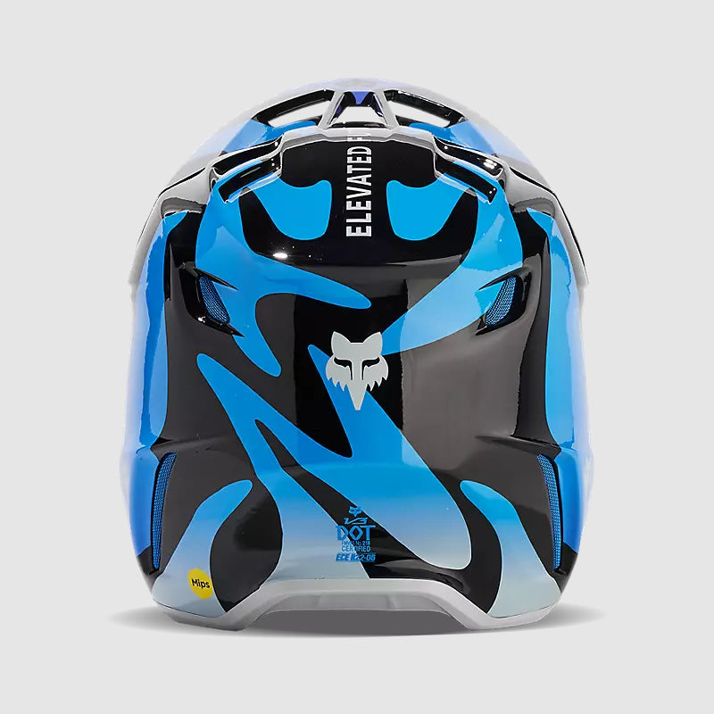 Casco Moto V3 Magnetic Negro/Morado Fox - Rideshop