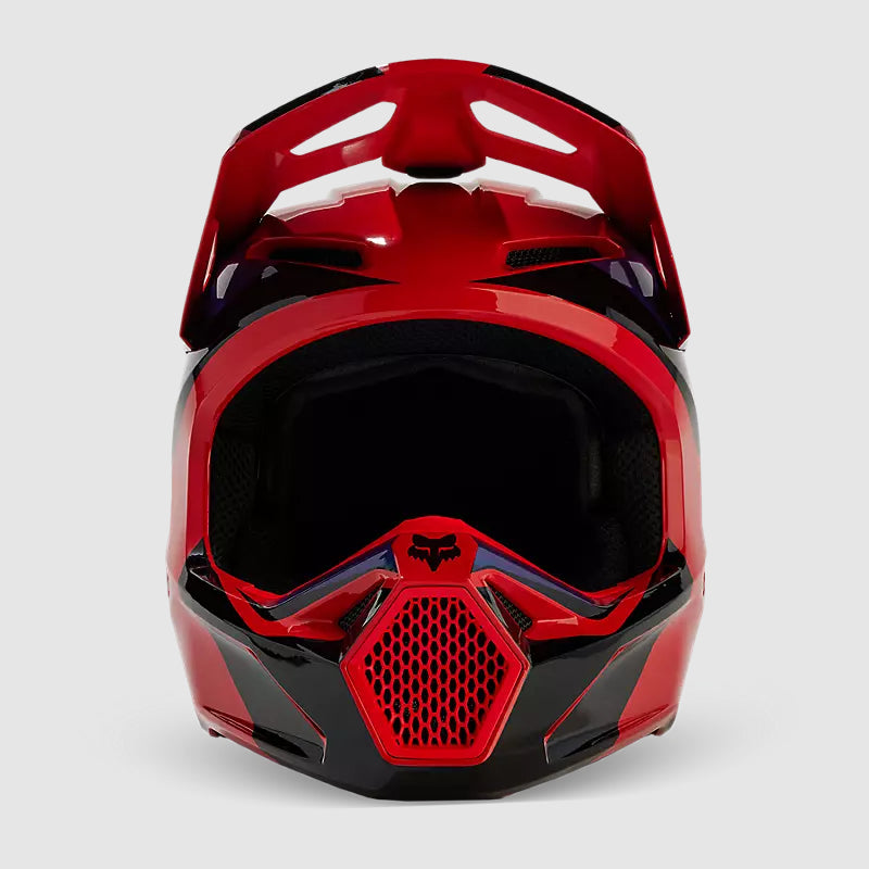 Casco Moto V1 Streak Rojo/Morado Fox - Rideshop