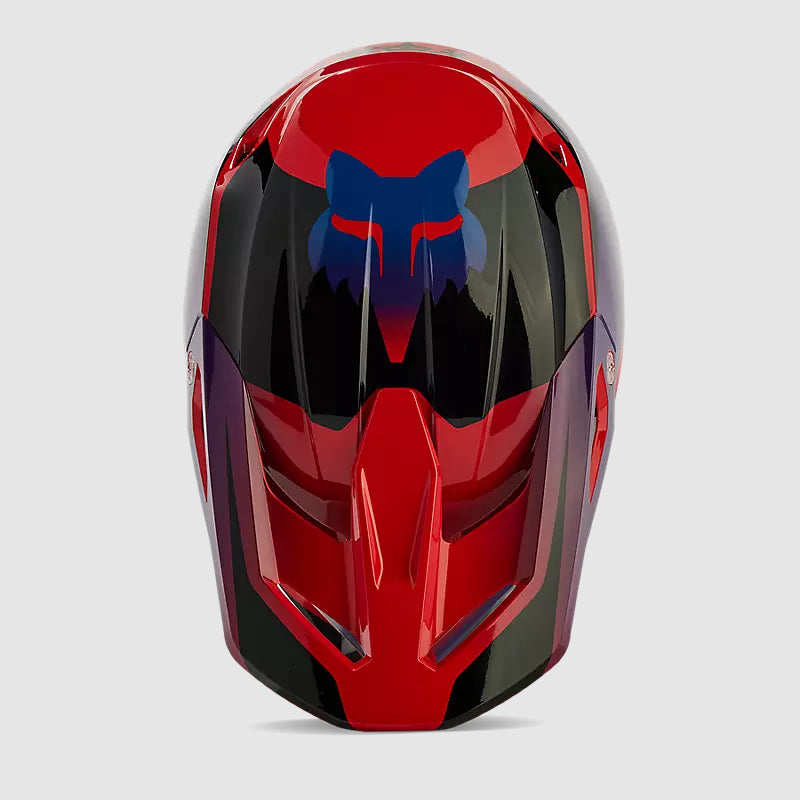 Casco Moto V1 Streak Rojo/Morado Fox - Rideshop