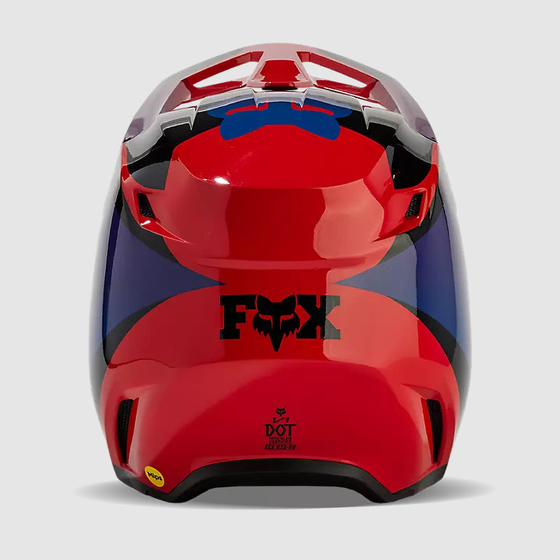 Casco Moto V1 Streak Rojo/Morado Fox - Rideshop