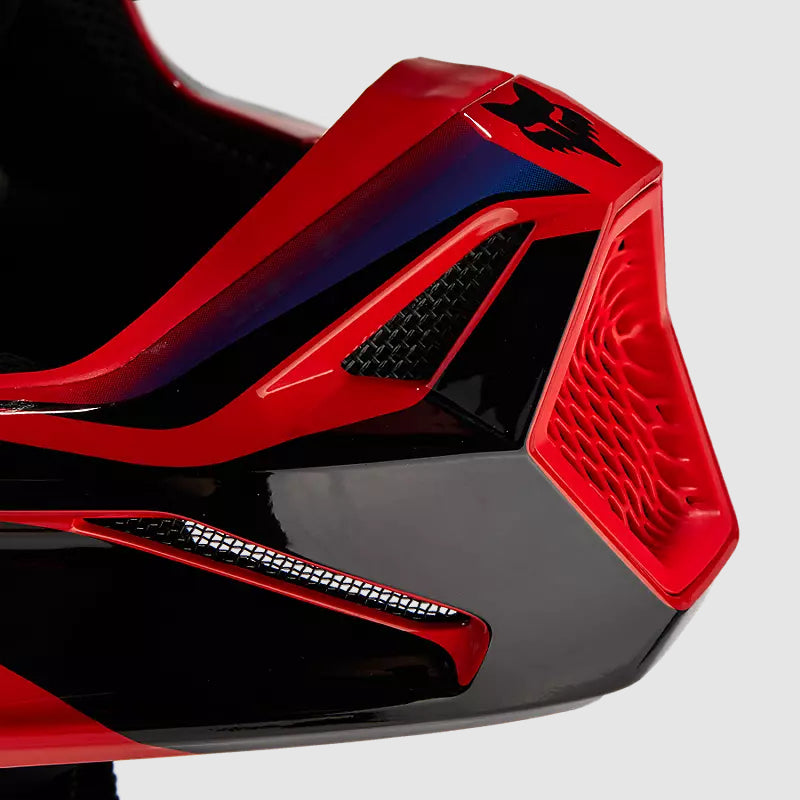 Casco Moto V1 Streak Rojo/Morado Fox - Rideshop