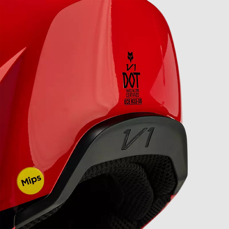 Casco Moto V1 Streak Rojo/Morado Fox - Rideshop