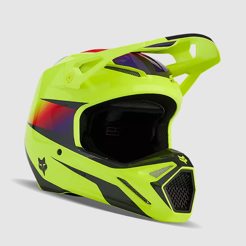 Casco Moto V1 Flora Amarillo Fox - Rideshop