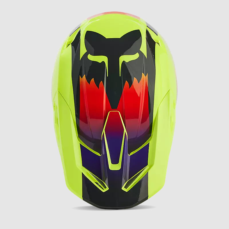 Casco Moto V1 Flora Amarillo Fox - Rideshop