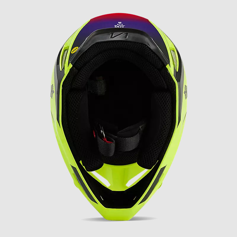 Casco Moto V1 Flora Amarillo Fox - Rideshop