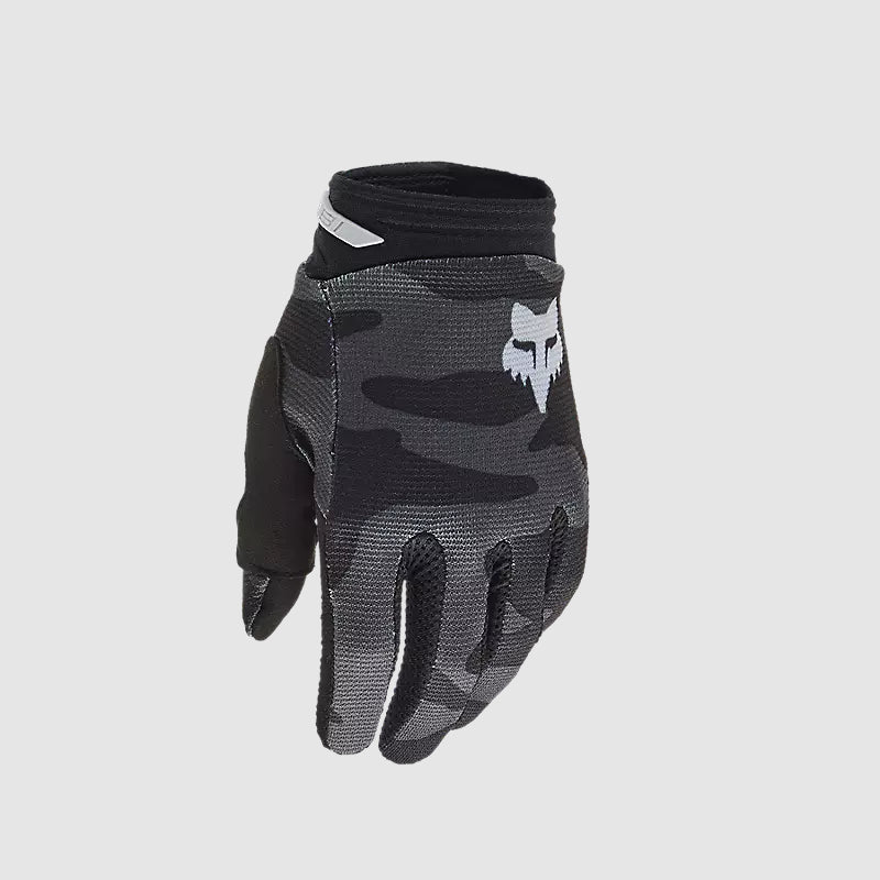 Guantes Moto Niño 180 Bnkr Camo Negro Fox - Rideshop