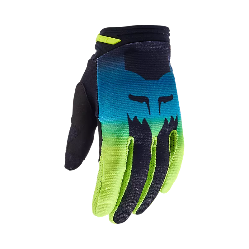 FOX Guantes Moto Niña 180 Flora Negro/Amarillo - Rideshop
