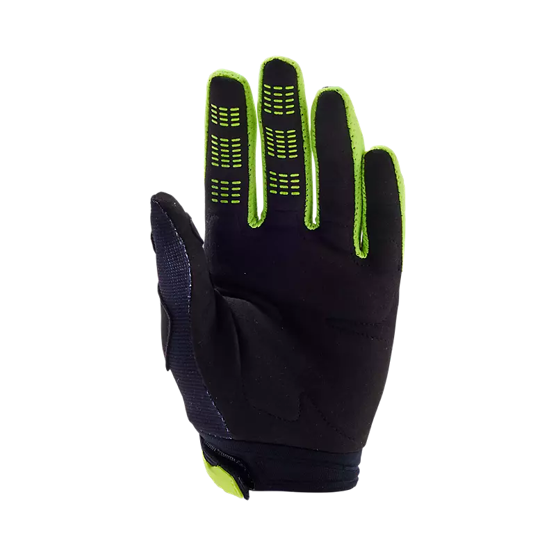 FOX Guantes Moto Niña 180 Flora Negro/Amarillo - Rideshop