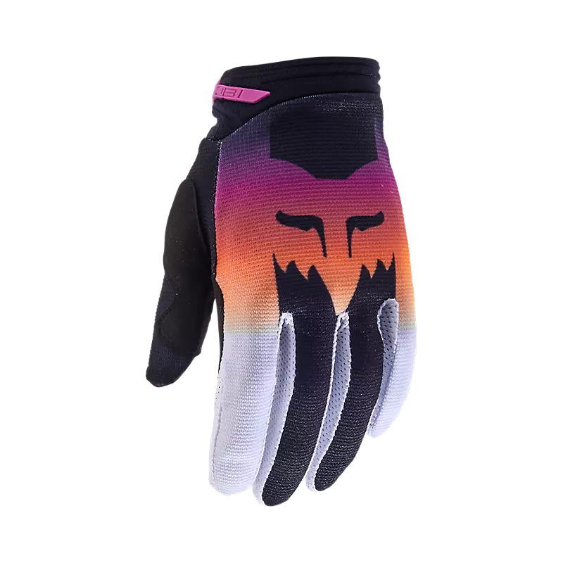 FOX Guantes Moto Niña 180 Flora Negro/Rosado - Rideshop