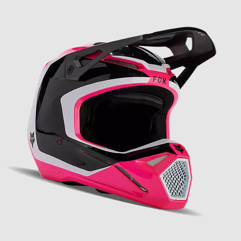 Casco Moto Niño V1 Nitro Rosado Fox - Rideshop