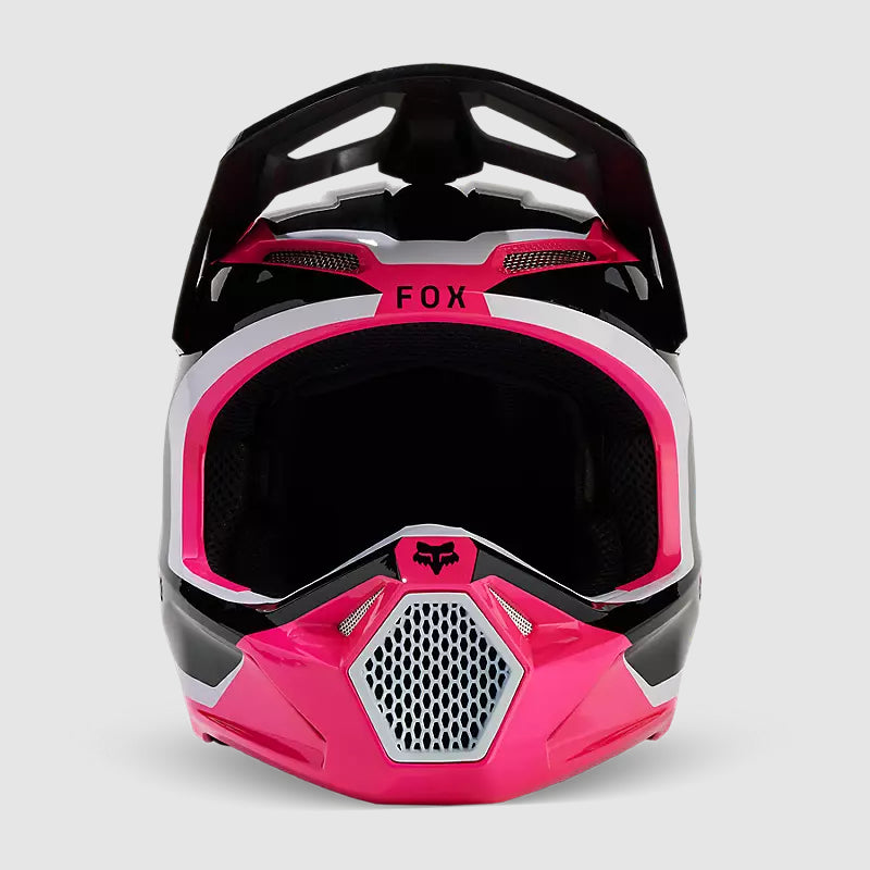 Casco Moto Niño V1 Nitro Rosado Fox - Rideshop
