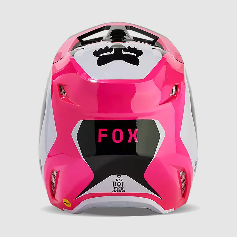 Casco Moto Niño V1 Nitro Rosado Fox - Rideshop