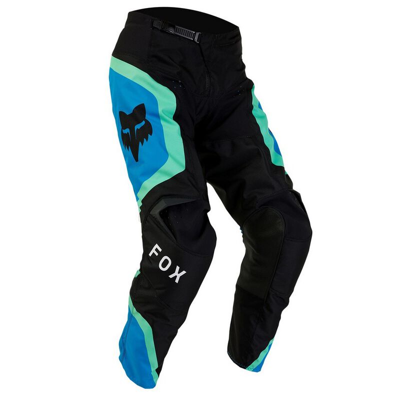 Pantalon Moto Niño 180 Ballast Negro/Azul Fox