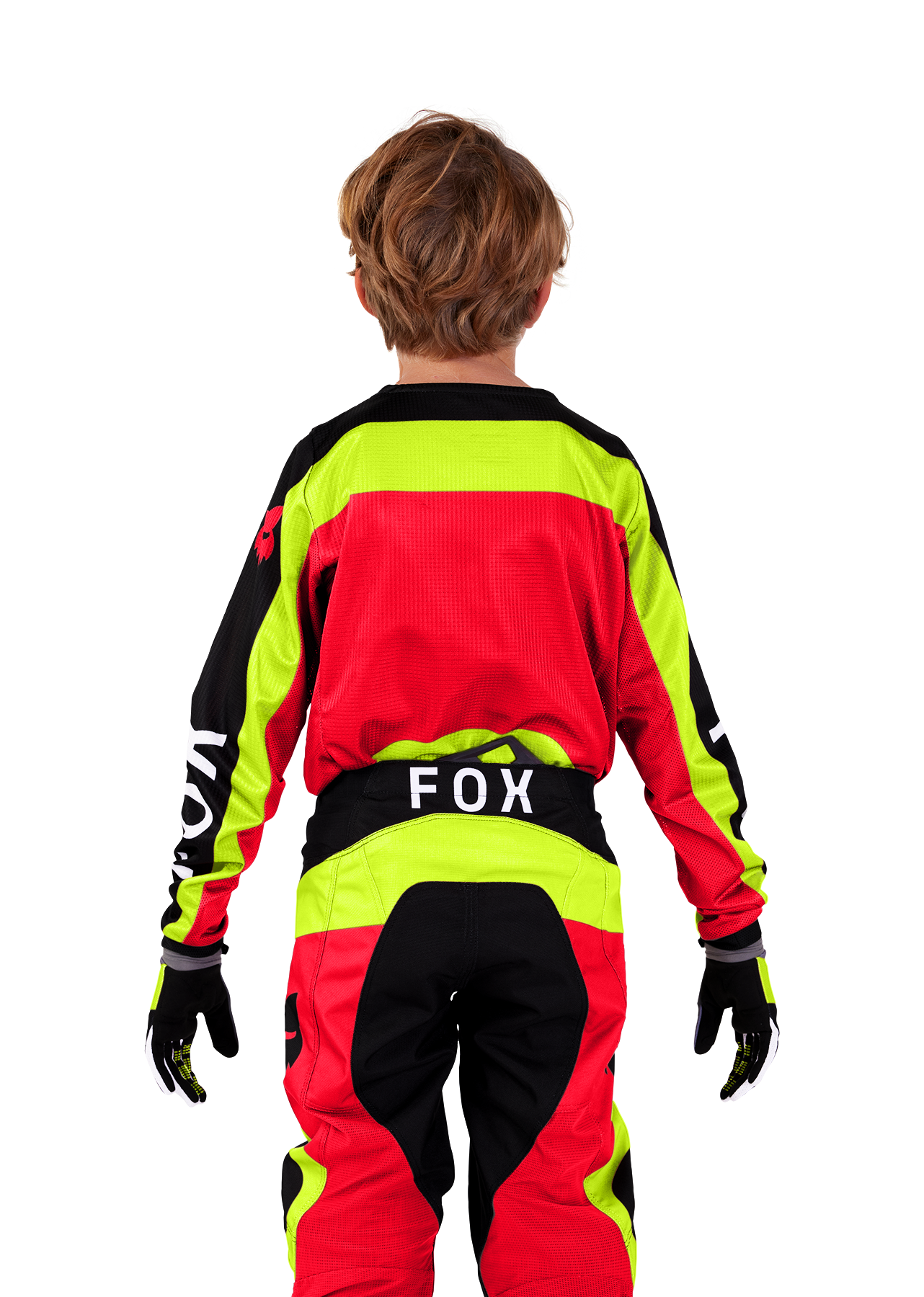 Pantalon Moto Niño 180 Ballast Rojo/Amarillo Fox - Rideshop